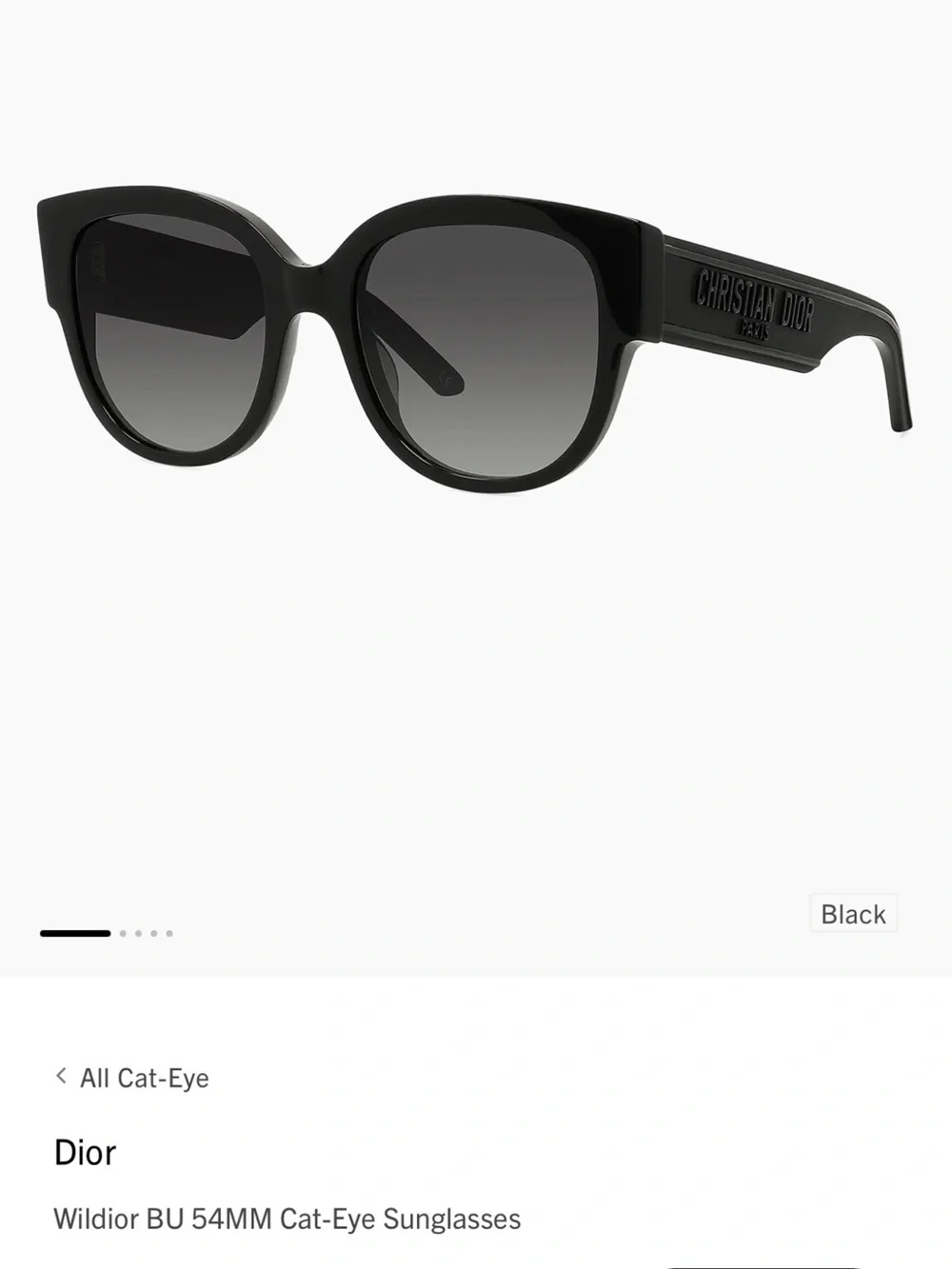 Dior Wide Sunglasses in Dark Blue with Gradient Lensesi